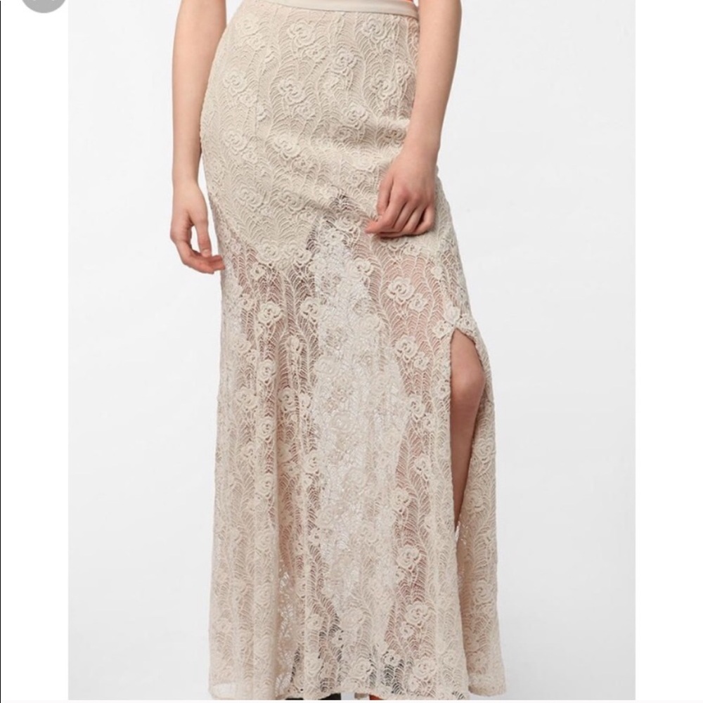 Urban Outfitters Ecote Crochet Max Skirt